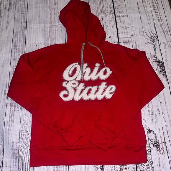 Colosseum Tops - NWT Colosseum Women's Ohio State Buckeyes Jazz Club Fleece Hoodie Red Medium